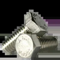 1/4″-28 x 1/2″ Hex Cap Screws, 18-8 Stainless Steel, Fully Threaded, Qty 100