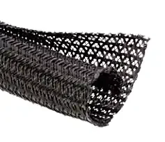 1/4″ Flexo® F6 (F6N) Wrappable Split Sleeving – Braided, Black -100 FT Express Delivery