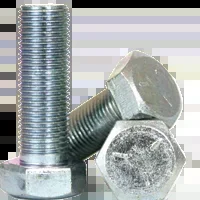 1″-8×2 1/4″ (FT) HEX CAP SCREWS GRADE 5 COARSE MED. CARBON ZINC CR+3, Qty 10