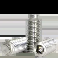 #10-32 x 3/8″ Socket Set Screws, 1/2 Dog Point, 18-8 Stainless Steel, Fine, Qty 100
