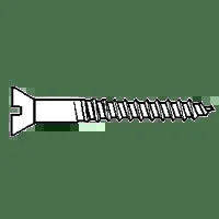 #10 x 1 3/4″ Wood Screw, Brass, Phillips Flat Head, Qty 100