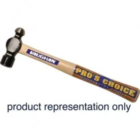 13-3/4″ 16 oz Commercial Ball Peen Hammer with Wood Handle