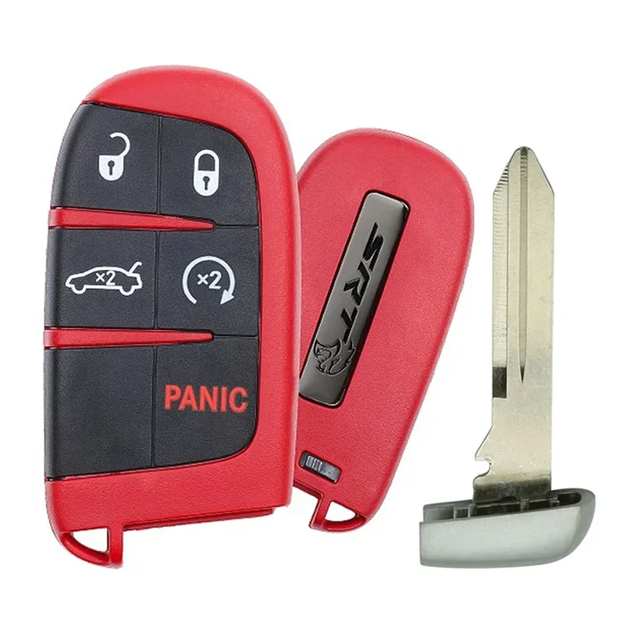 2015 Dodge Challenger SRT Hellcat (Red) – Auto Transmission Limited Power Smart Key 5B Fob FCC# M3N-40821302 – OEM New
