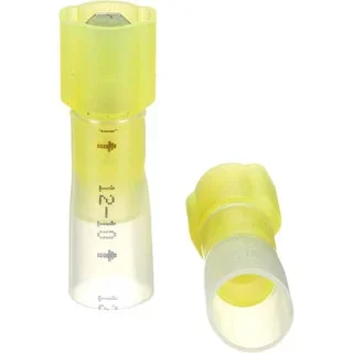 3M 12 to 10 AWG Fully Insulated Male Wire Disconnect 1/4″ Tab, Yellow, RoHS 2011/65/EU Compliant 7000133383 – 73126088