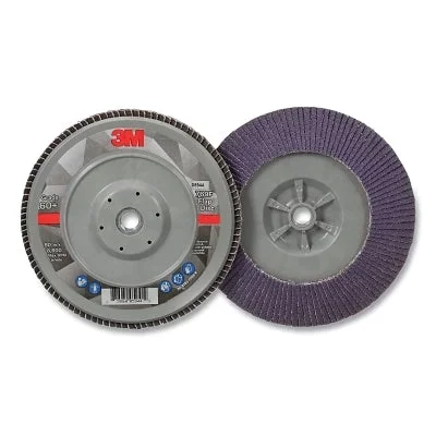 3M 7100177902 Flap Disc 769F, 7 in dia, 60+ Grit, 5/8 in-11 arbor, 8600 RPM