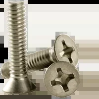 #4-40 x 5/8″ Machine Screws, Phillips Flat Head, 18-8 Stainless Steel, Coarse, Fully Threaded, Qty 1000