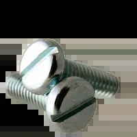 #4-40 x 5/8″ Machine Screws, Slotted Pan Head, Zinc Cr+3, Fully Threaded, Qty 100