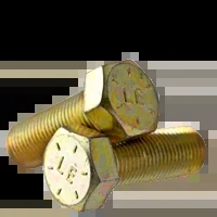 5/8″-11 x 7 1/2″ Hex Cap Screws, Zinc-Yellow Cr+3 Bake, Grade 8, Coarse, Partially Threaded, (USA), Qty 10