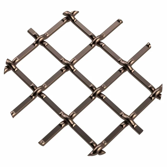 .5″ Round Single Diamond Decorative Grille – Antique Brass, 18″ W x 48″ L Sheet