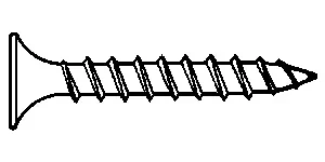 #6 x 2 1/4″ Deck Screws, Square Drive Bugle Head, Phosphate, Hardened, Qty 100