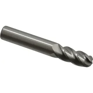 Accupro 3/8″ Diam, 7/8″ LOC, 4 Flute Solid Carbide Ball End Mill Uncoated, Single End, 2-1/2″ OAL, 3/8″ Shank Diam, Spiral Flute 12177122 – 73901860