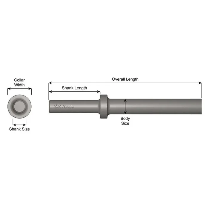 Ajax Tool Works 401 8-1/4″ Round Shank Round Collar 13/16 Body Round Blank