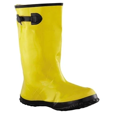 Anchor Brand 2KP448110 Slush Boot, 17 in Overshoe, Size 10, Rubber, Hi-Vis Yellow