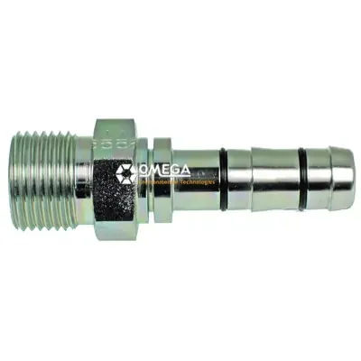 Authentic Omega No. 12 Straight Aeroquip EZ-Clip O-Ring Type Steel Fitting – 35-EZ1804