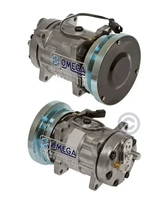 Authentic Sanden Compressor Model SD7H15SHD 12V with 138mm Clutch Diameter and Pad Fitting – 20-04608-AM by Omega