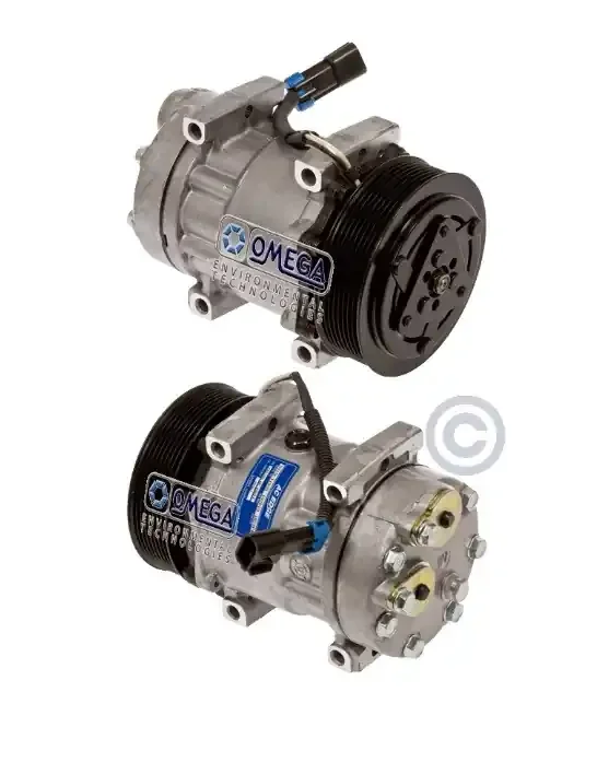 Bargain Sanden Compressor Model SD7H15SSB 12V with 130mm Clutch Diameter and Pad Fitting – 20-04493-S by Omega