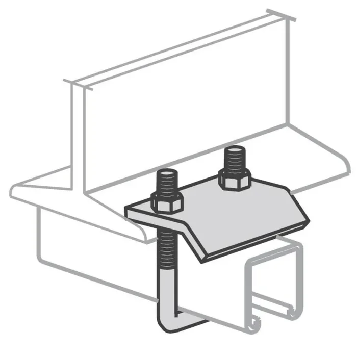 Beam Clamp, Steel With Hot Dip Galvanized Finish Place Order