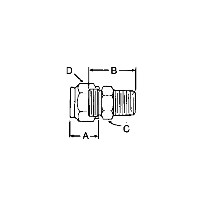 Best Seller Lincoln Heavy-Duty Tube Fitting Male Connector Stainless Steel 1/4 OD Tube 1/4 NPT – 69069-9