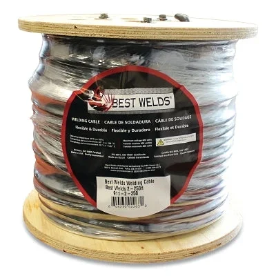 Best Welds 64006601001 Welding Cable, 1 AWG, 250 ft Reel, Black