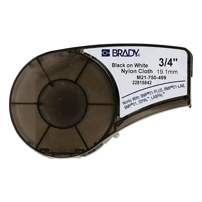 Brady 139746 BMP21 Plus Series B-430 Clear Polyester Component/Panel Label 21 ft L x 0.25 in W White on Clear