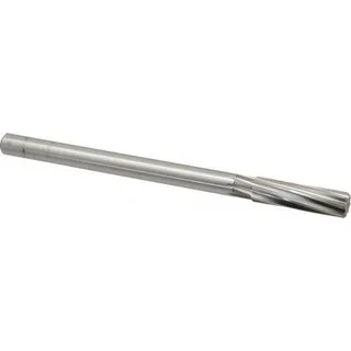 Cleveland Twist Drill 5/8″ Diam 8-Flute Straight Shank Spiral Flute High Speed Steel Chucking Reamer Bright Finish, 9″ OAL, 2-1/4″ Flute Length, RH Cut, RH Spiral C30536 – 63754402