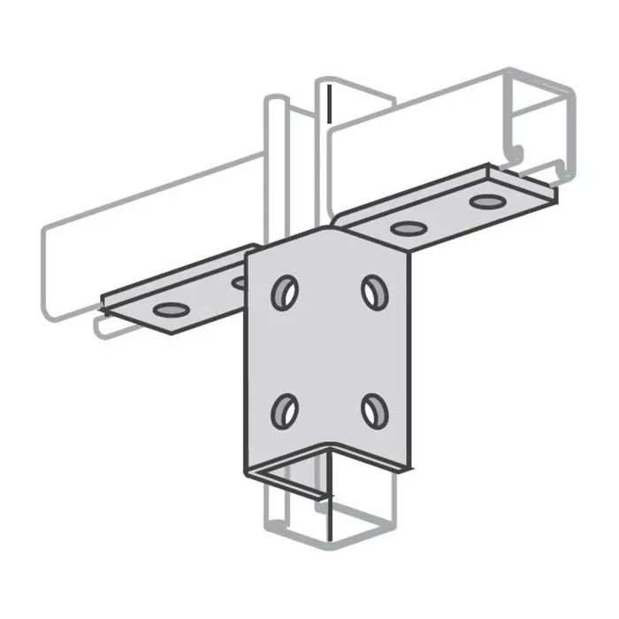 Direct From Factory Double Wing Connector, 10-Hole, Steel/Galvanized