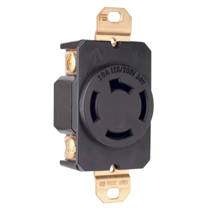 Discount LOCKING DEVICE RECEPTACLE P S 7410 SGL RCPT 4P4W20A120 208V