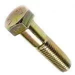 Exclusive [10 PKG] Hex Head Cap Screws Grade 8 Steel Zinc Yellow Bake Fine Thread (UNS) (USA Made) 1-14 x 6