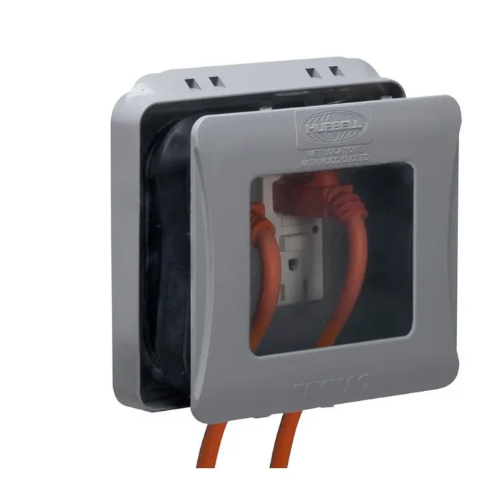 Exclusive Raco ML2450G Polycarbonate 2-Gang Flat Expandable While-In-Use Low Profile Cover 5.77-Inch x 1 – 3-Inch x 5.73-Inch