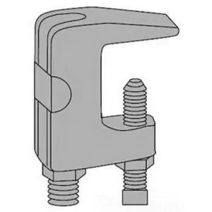 Fan Favorite Power Strut PS-93-3/8-EG Malleable Iron Universal C-Clamp 3/8-Inch Rod