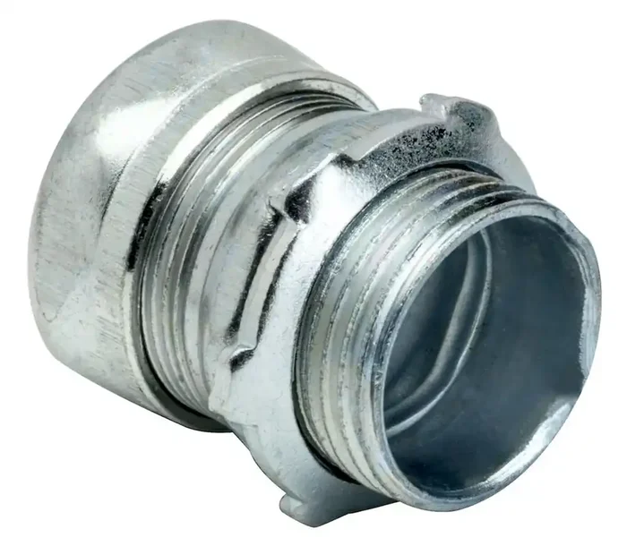 Free Shipping Topaz Electric 658S Zinc Plated Steel EMT Compression Connector 3-Inch