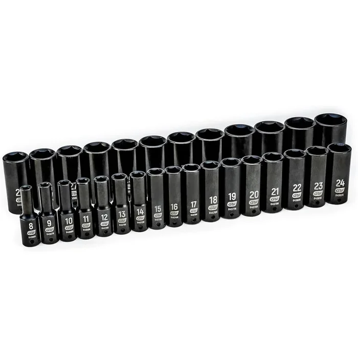 GearWrench 84935N 29 Pc. 1/2″ Drive 6 Point Deep Impact Metric Socket Set