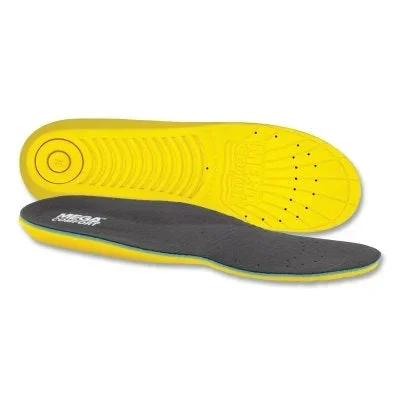 MEGAComfort PAM-M1415 Personal Anti-Fatigue Mat Insole, Men’s 14 and 15, Dual-Layer Memory Foam, Black/Yellow