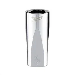 Milwaukee® 45-34-9074 Deep Socket, 3/8 in, 13/16 in, 6 Points, Polished Chrome