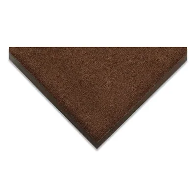 NoTrax 130S0046BR Sabre Moisture and Dirt Retention Entrance Mat, 130, 3/8 in x 4 ft W x 6 ft L, 19 oz Decalon, Vinyl Backing, Brown