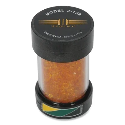 OilSafe 095Z132 Air Sentry Z-Series Dessicant Breather, 2 in dia, 3.25 in H, Silica Gel