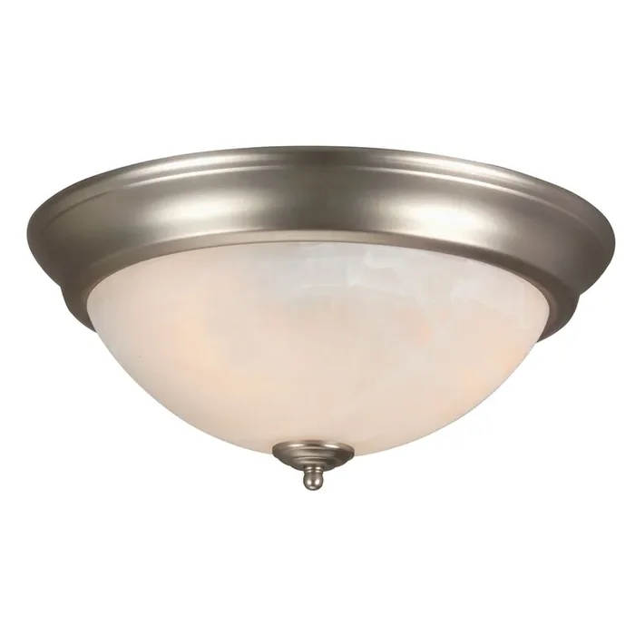 Original Craftmade X215-BN 3-Light Flush Mount Fixture 60-Watt 120-Volt Brushed Satin Nickel Signature