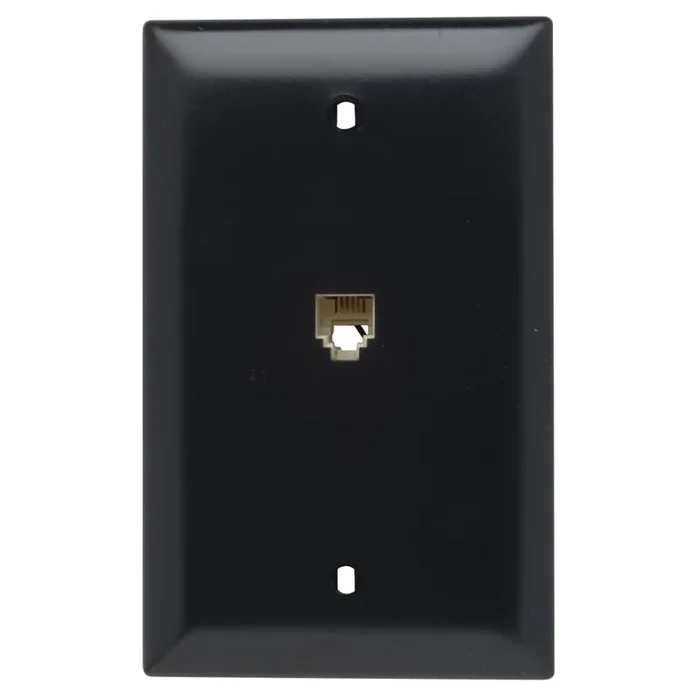 Pass & Seymour TPTE1-BK Thermoplastic 1-Gang Rectangular Communication Wallplate Black Cheap