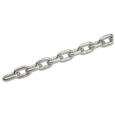Peerless 5011433 Grade 30 Proof Coil Chains, Size 3/8 in, 400 ft, 2650 lb Limit, Zinc
