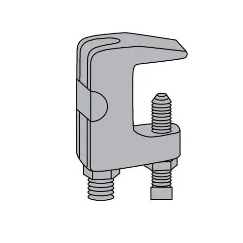 Power Strut PS-93-1/2-EG Electro Galvanized Malleable Iron Universal C-Clamp 1/2-Inch Rod Seasonal Sale