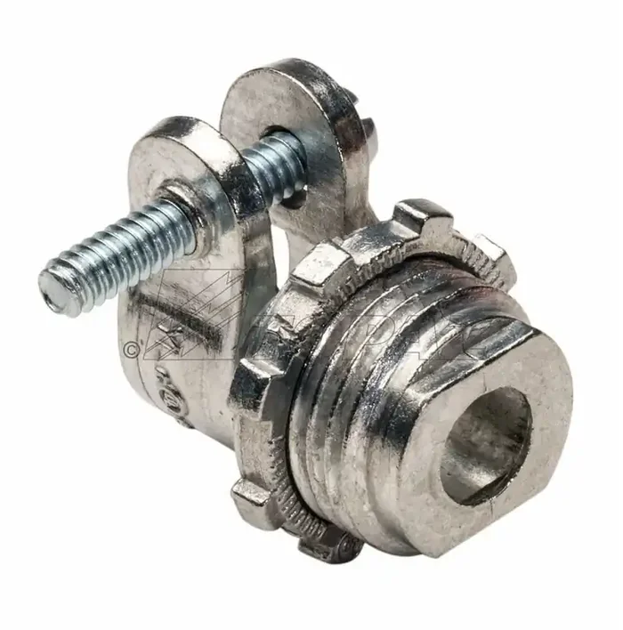 Price Cut Topaz Electric 152 Die Cast Zinc Non-Insulated Throat Straight BX-Flex Connector 3/4-Inch