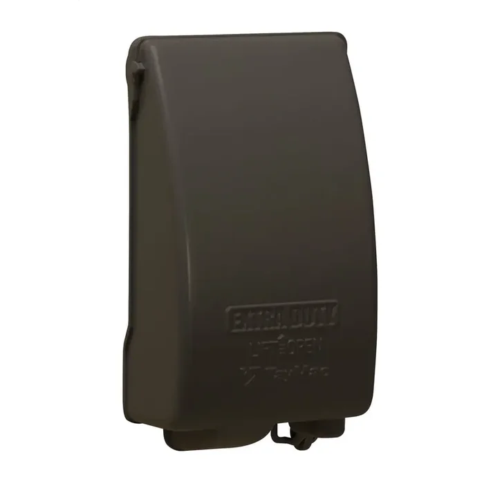 Raco MX4280Z Powder Coated Die-Cast Metal 1-Gang Low-Profile Metallic Weatherproof In-Use Cover 3.35-Inch x 6-1/2-Inch x 3-1/2-Inch Bronze Taymac No Minimum Order