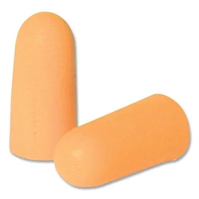 Radians FP94-B500 Evader 33 Smaller Disposable Foam Earplug, Polyurethane Foam, Light Orange, Uncorded, 500 PR, 1BX/BX