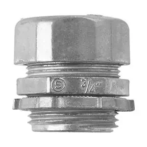 Reduced Price Crouse-Hinds 651DC Natural Die Cast Zinc Non-Insulated EMT Compression Straight Connector 3/4-Inch
