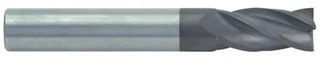 Rushmore USA 4 Flute Metric TiALN Coated Solid Carbide Single End Mill, 4mm Size, 4mm Shank Diameter, 14mm Length of Cut, 50mm Overall Length