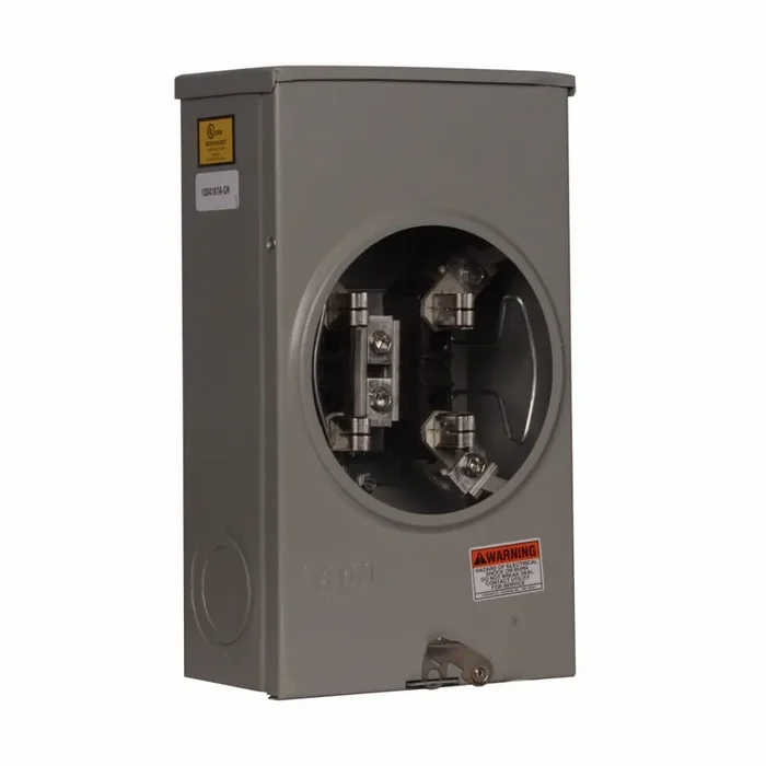 Sale Eaton 1004161ACH 1-Phase Triplex Meter Socket With Horn Bypass 4 Jaw 200-Amp