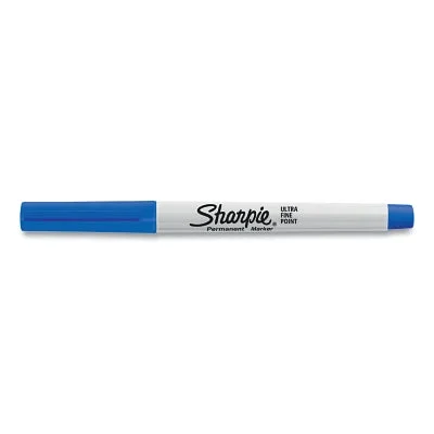 Sharpie 37003 Ultra Fine Tip Permanent Marker, Blue, Narrow