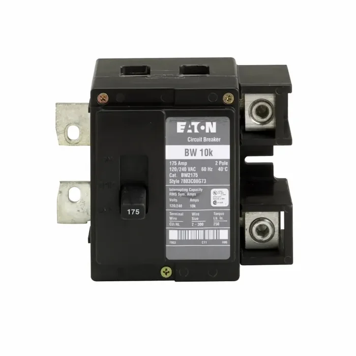 Shop Now Eaton BW2175 Plug-On Mount Type BW Main Meter Breaker 2-Pole 175-Amp 120/240 Volt