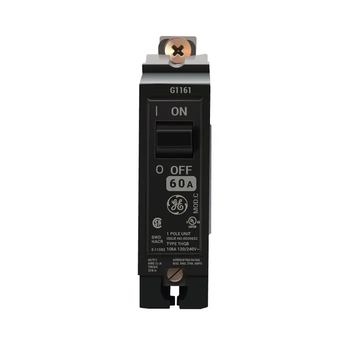 THQB1160 – GE – Circuit Breaker – Bolt-On – 60 Amp – 1 Pole – 120 Volt Shop Now