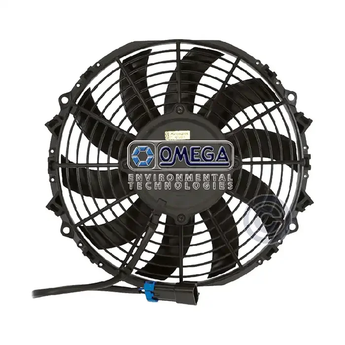Top Rated Omega Fan Assembly Puller Skewed Blade 10-in 12V 130W HD Motor – 25-14863-T